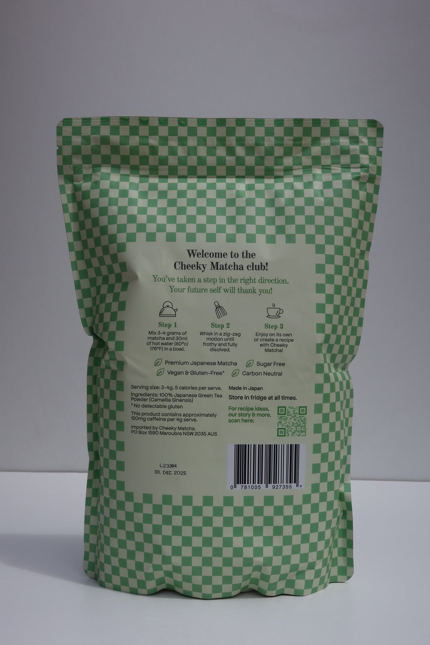 1KG CheekyMatcha Single Cultivar