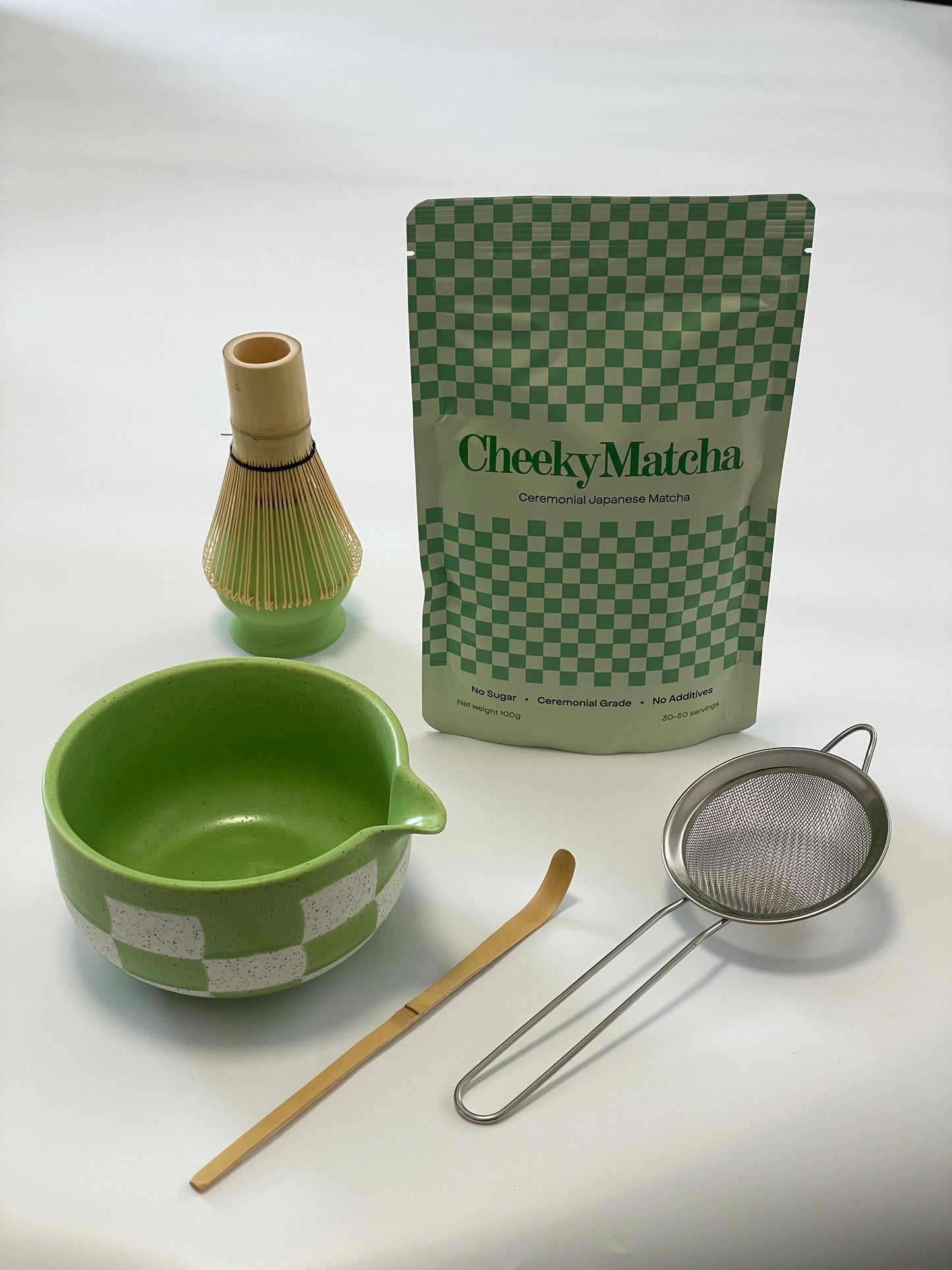 CheekyMatcha Box Set + 1 x 100g bag